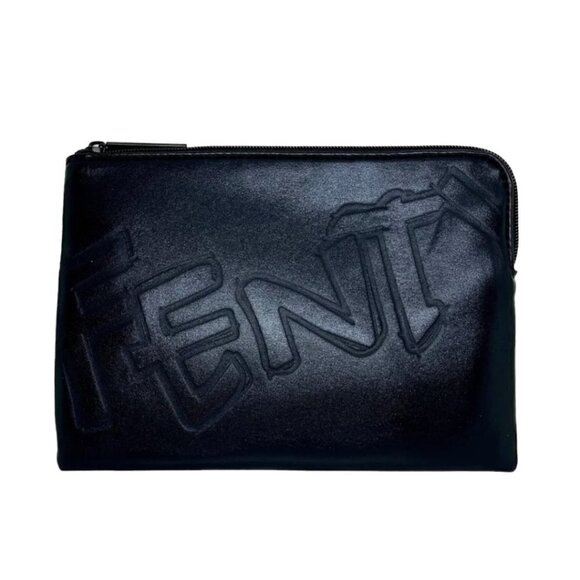 Fenty Black Neoprene Beauty Clutch NWT